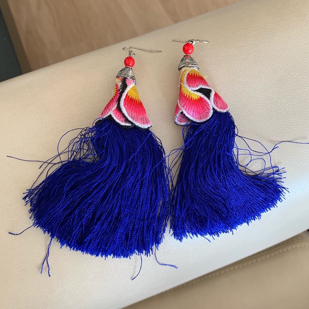 Silver earrings